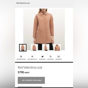 Polka Dot Peacoat by Red Valentino - Excellent Condition